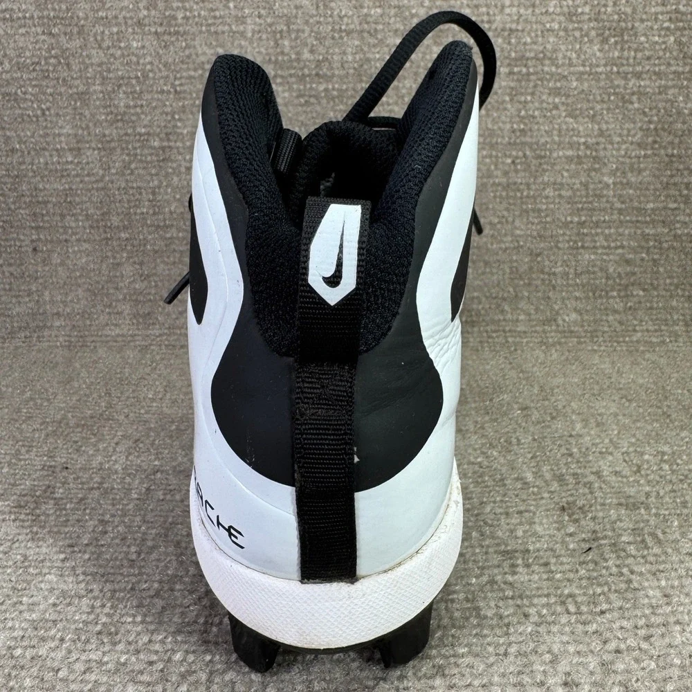 Nike Huarache 2K Filth Keystone Kids 5.5Y Black White Baseball Cleats 923434-011